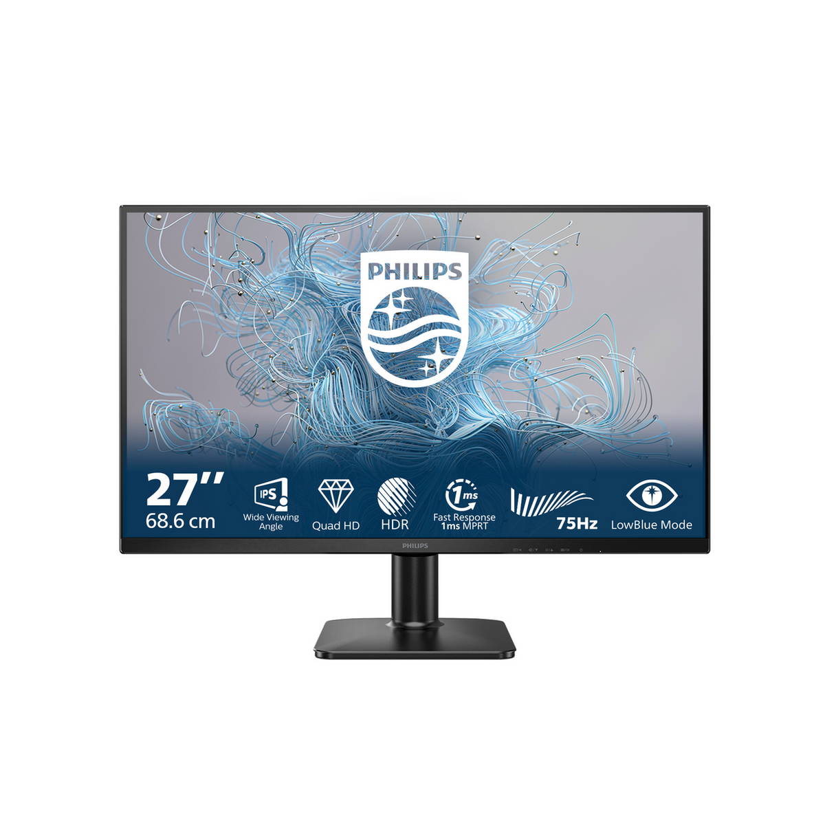 Monitor Philips 27E2N1500L / 27E2N1500L/00 / 27"/ Quad HD IPS / LCD / 75Hz / 4ms / HDMI+DP - Zezë