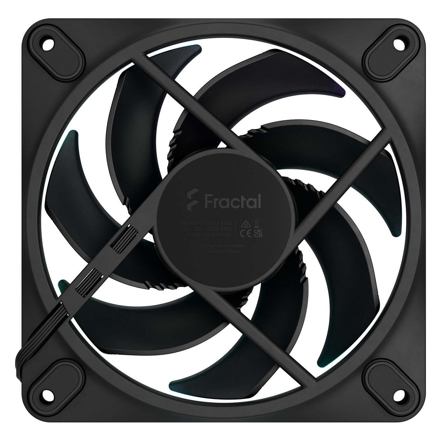 Ftohës për Procesor Fractal Design Momentum 12 RGB - Zezë thumbnail 5