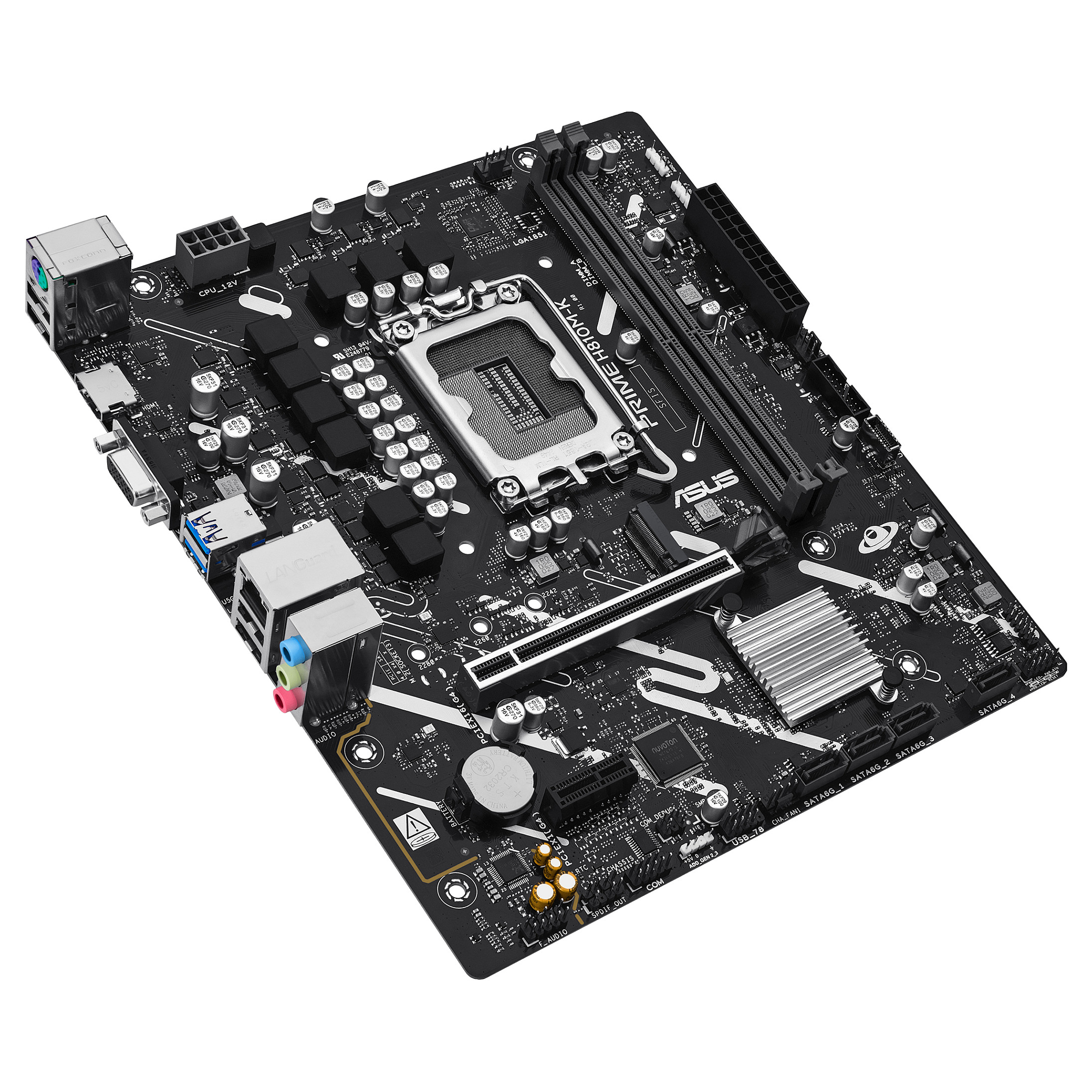 Pllakë Amë Intel ASUS PRIME H810M‑K / LGA1851 / DDR5 / mATX thumbnail 4