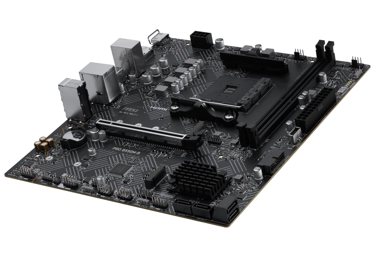 Pllakë Amë MSI PRO B550M-B / AMD AM4 / B550 / DDR4 / Micro ATX / M.2 / SATA III / Gigabit LAN