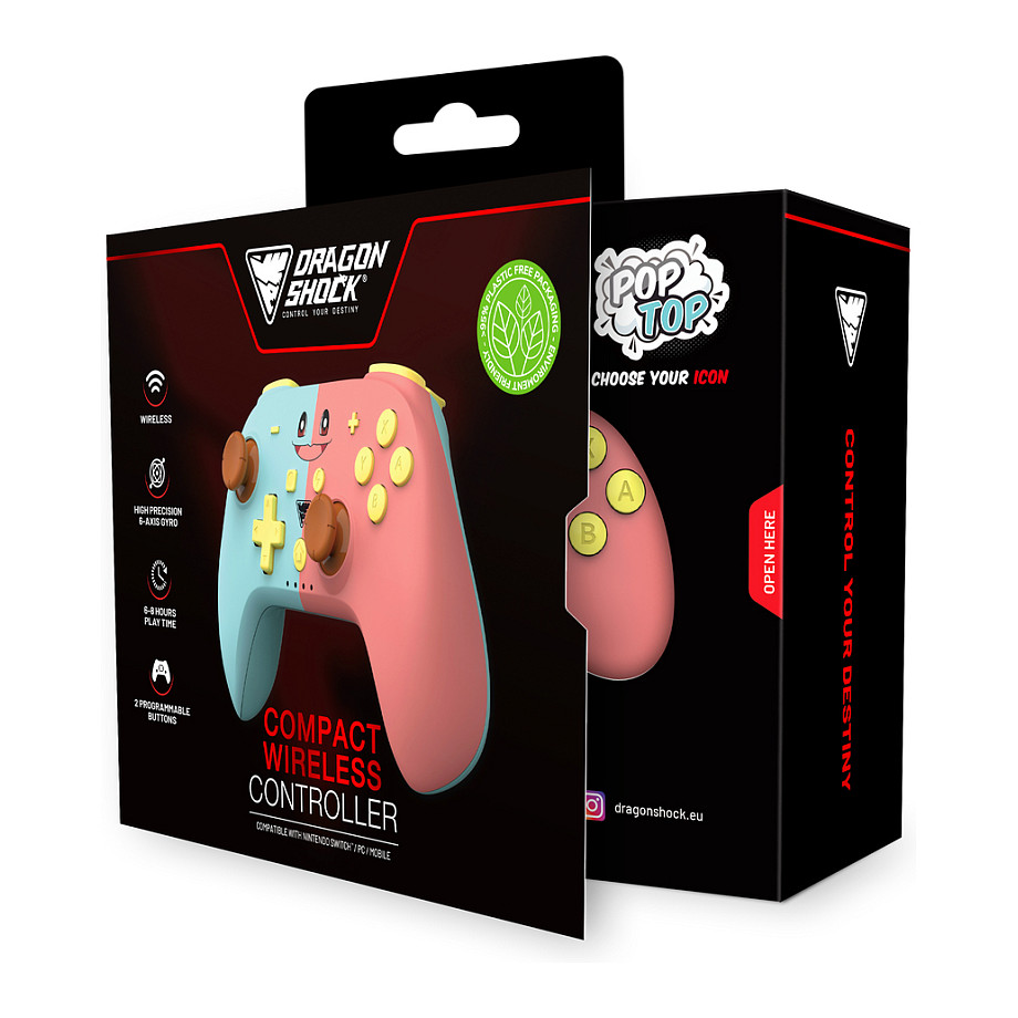 Konzolë Nintendo DragonShock Poptop Wireless Cubes - Rozë/Blu 5
