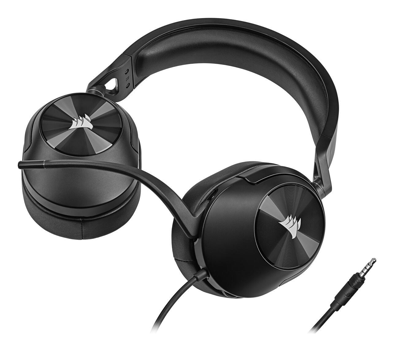 Kufje Gaming Corsair HS55B / Wired / 3.5mm / Driverë 50mm / Mikrofon Flip-to-Mute - Zezë 3