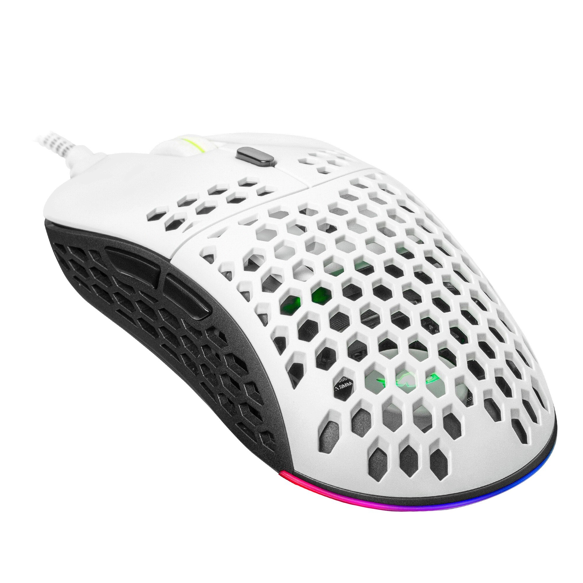 Maus Gaming MS NEMESIS M500 / Wireless / Optical / 4800 DPI / RGB / USB / I bardhë 2