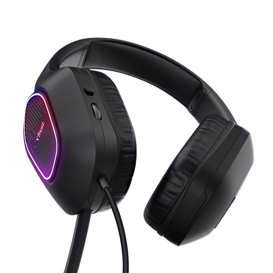 Kufje Gaming Trust GXT 416 Zirox / Wired / Over-Ear / 3.5mm + USB-A / 50mm Drivers / LED RGB – Zezë 4