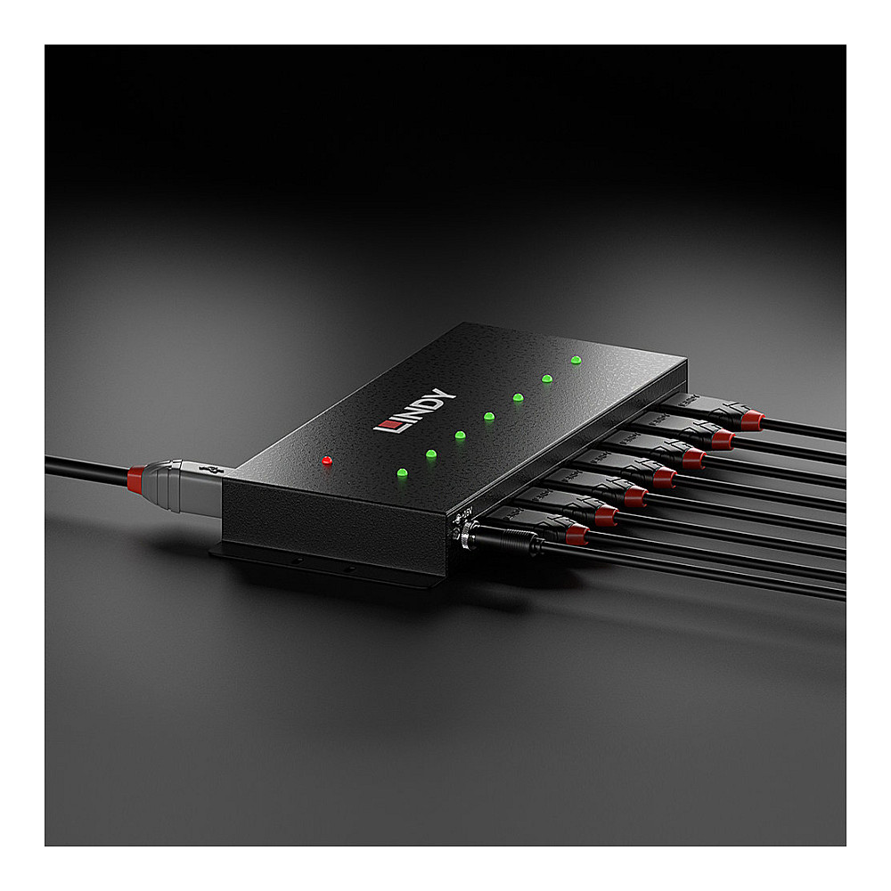 Hub USB Lindy 43128, USB 3.0, 7 Porta, 5 Gbit/s - Zezë 5