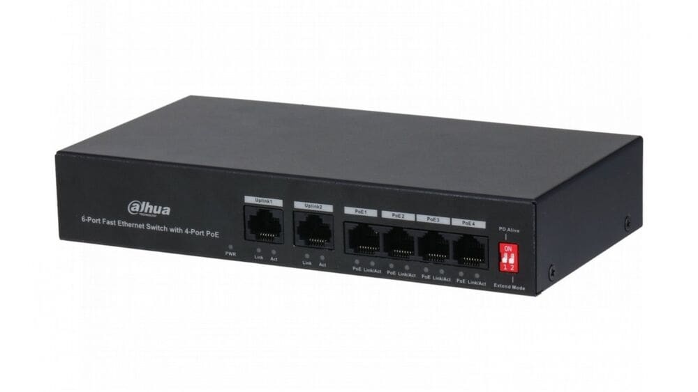 Dahua DH-PFS3024-24GT 24-Port Gigabit Unmanaged Switch – Rack 1U, Metalik – Zezë 2