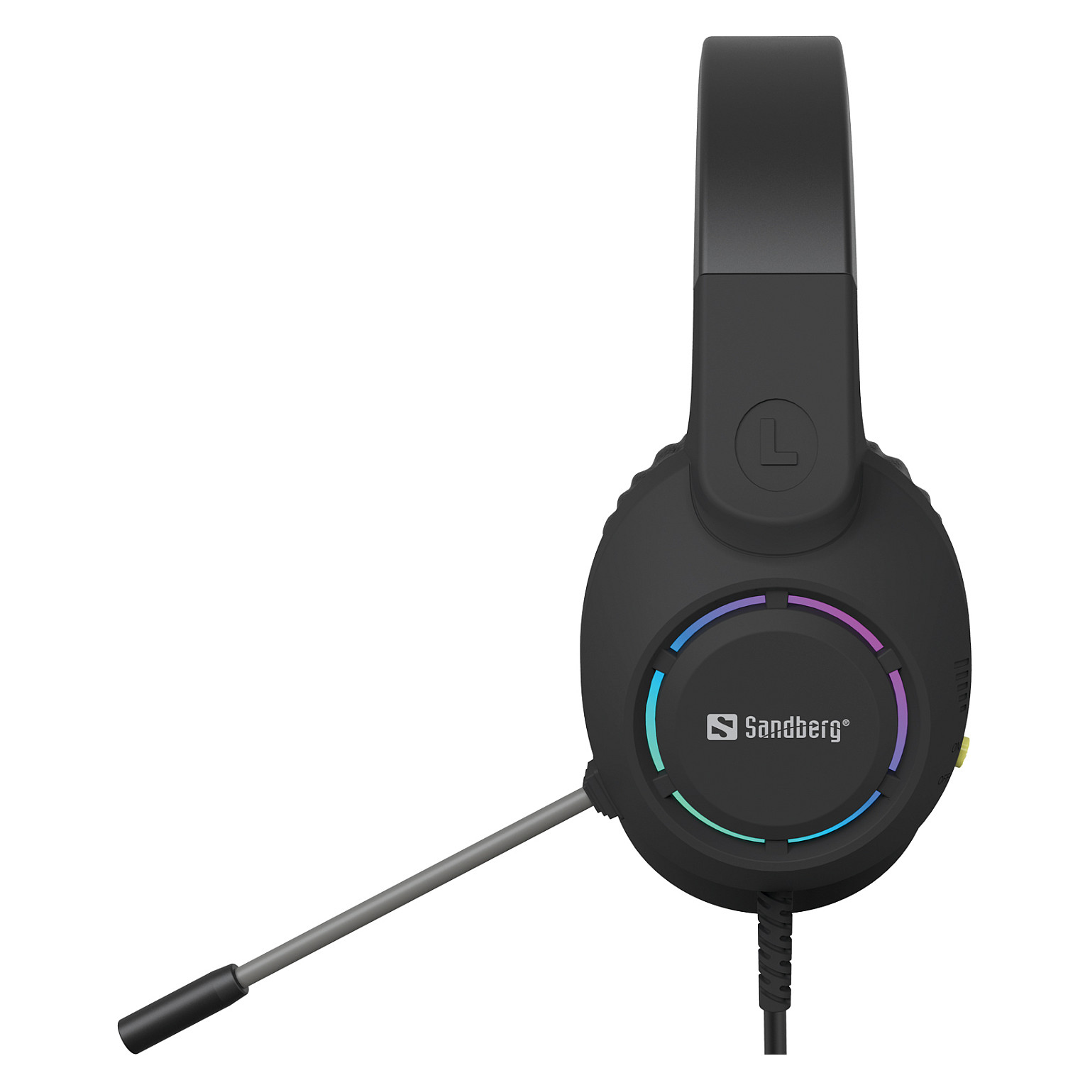 Kufje Gaming Sandberg BossBlaster USB Headset 126-49 / USB-A / 50mm / 20-20000Hz / Mikrofon / LED - Zezë 4