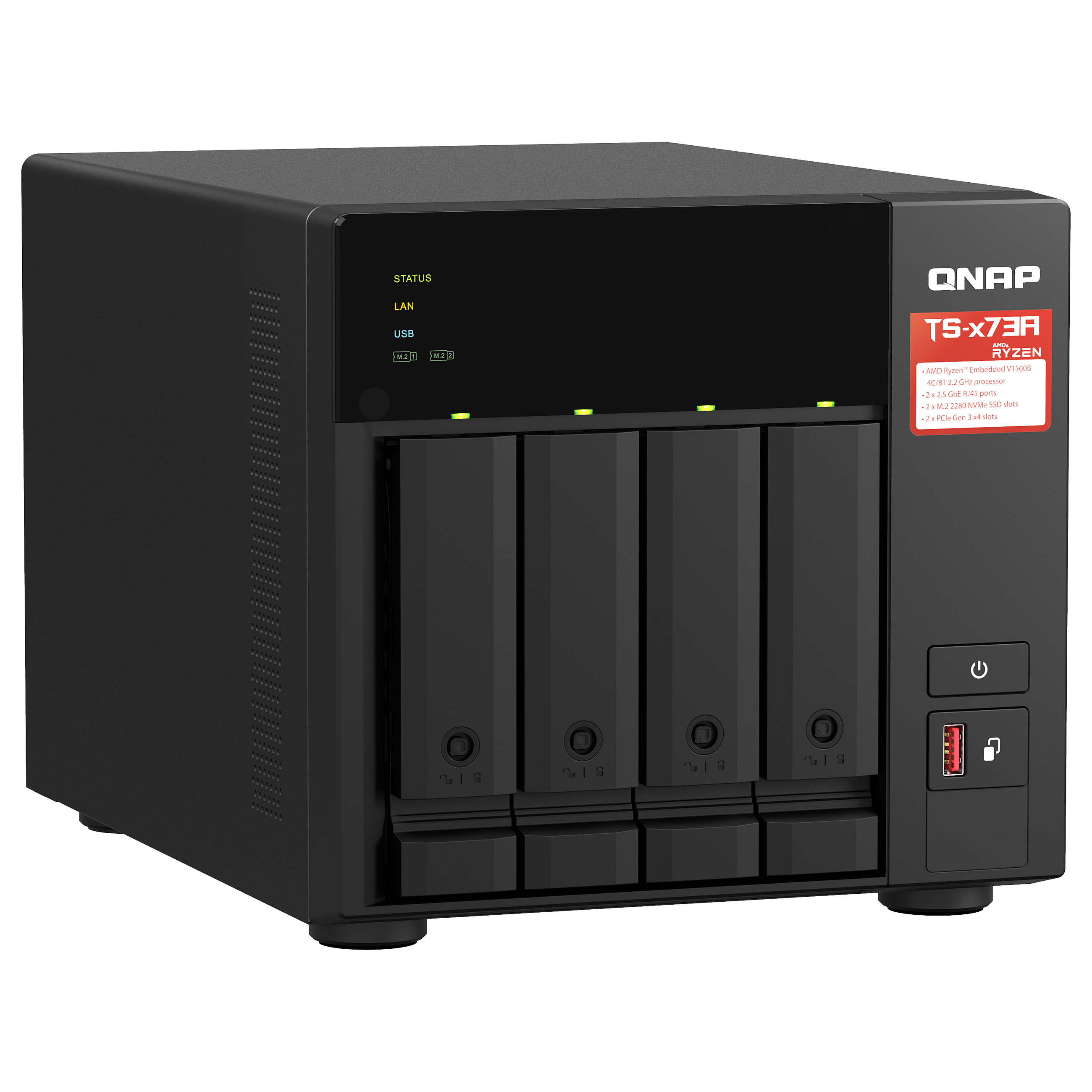 QNAP TS-473A – NAS Server for Network Storage thumbnail 2