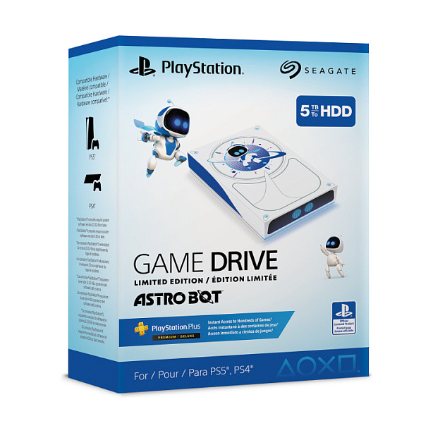 Seagate Astro Bot Limited Edition Game Drive 5TB – External HDD, USB 3.0, LED, PS5/PS4 – Bardhë/Blu 10