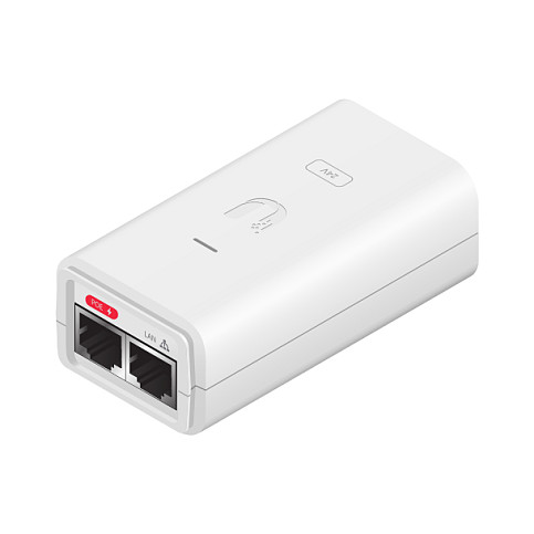 Ubiquiti POE-24-12W-G-WH Gigabit PoE Injector 24V 12W White | Passive PoE Adapter for UniFi & airMAX
