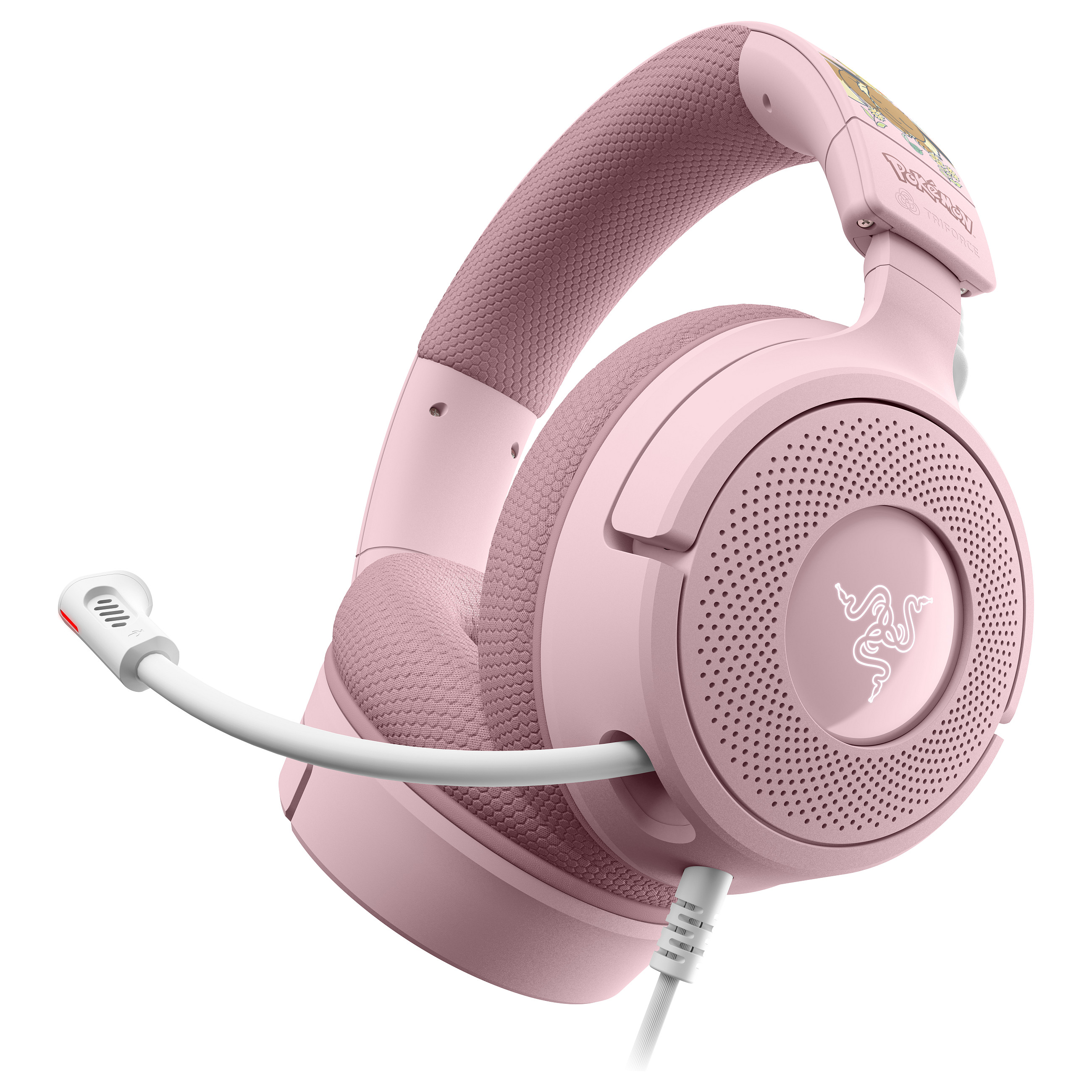Kufje Gaming Razer Kraken V4 X / Pikachu & Eevee Edition / Wired / 40 mm / USB-C + USB-A / RGB – Rozë 4