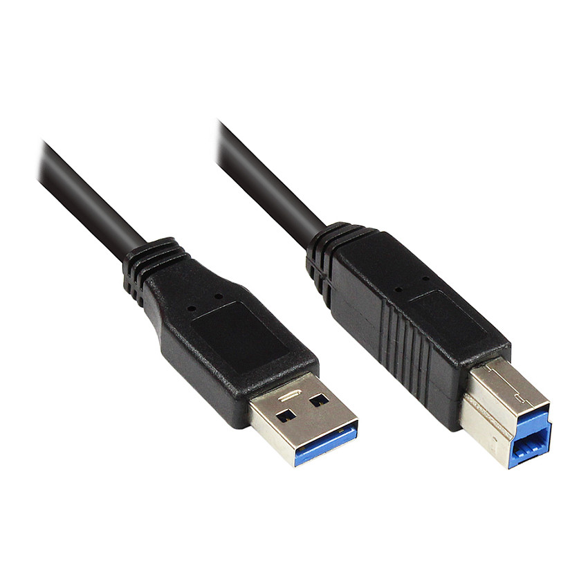 Kabllo USB Good Connections 2710-MB002, USB 3.0, USB-A Mashkull në Micro USB-B Mashkull, 5Gbps, 0,2m - Zezë 8
