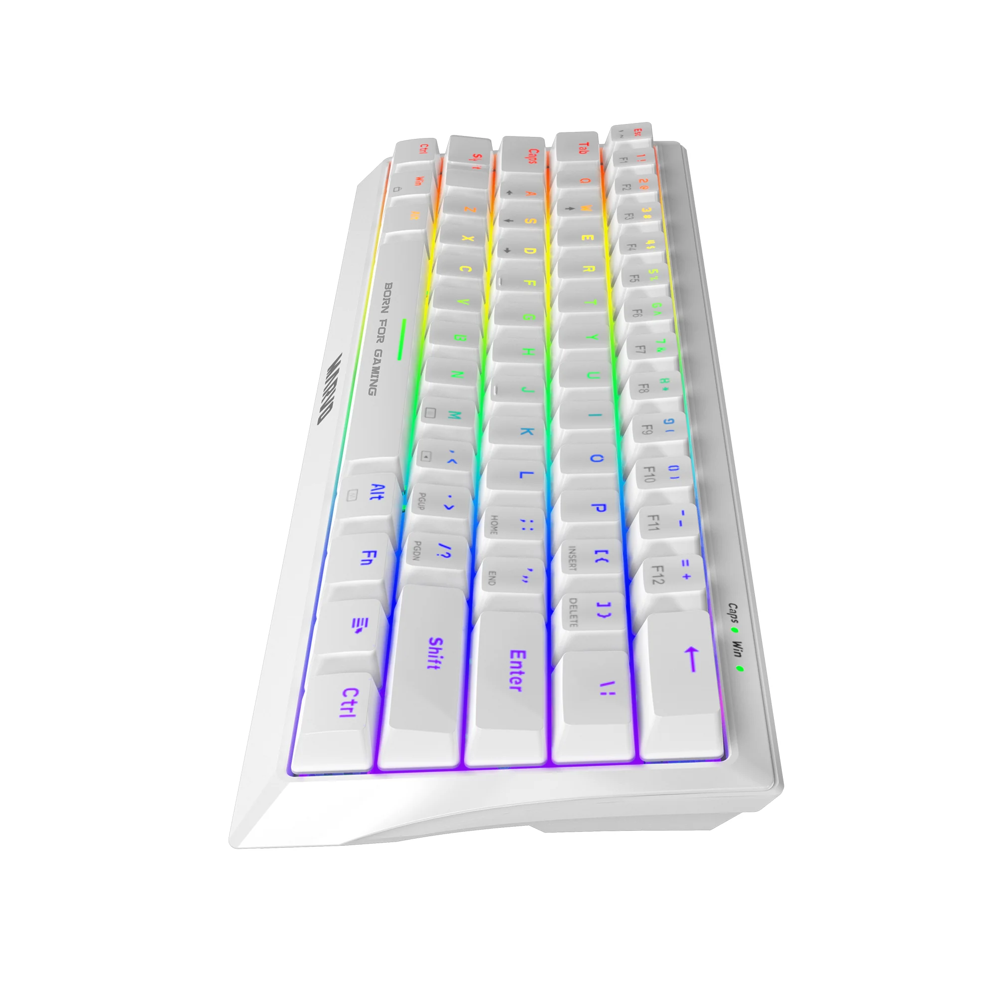 Tastierë Gaming MARVO KG962G WH / Mechanical / 61 Keys / USB-C - Bardhë 3