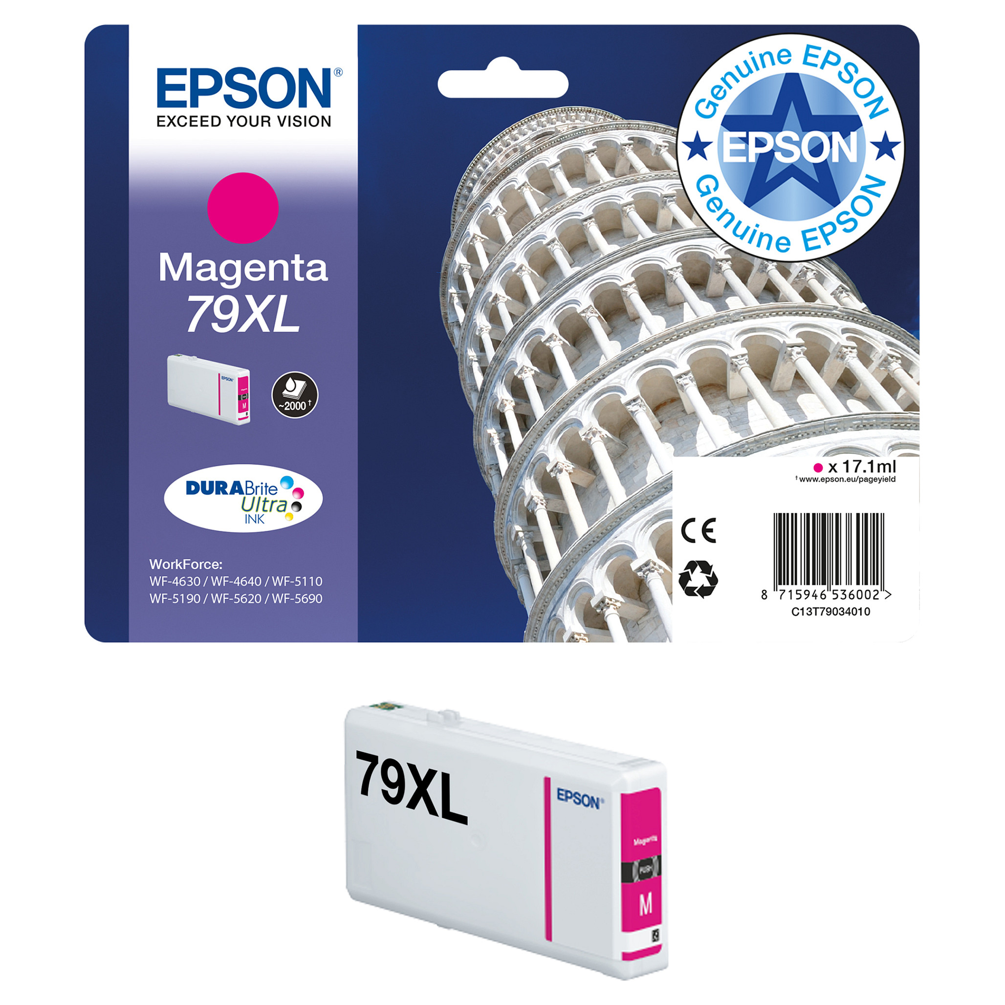 INK Epson C13T79024010 79XL – Blu thumbnail 4