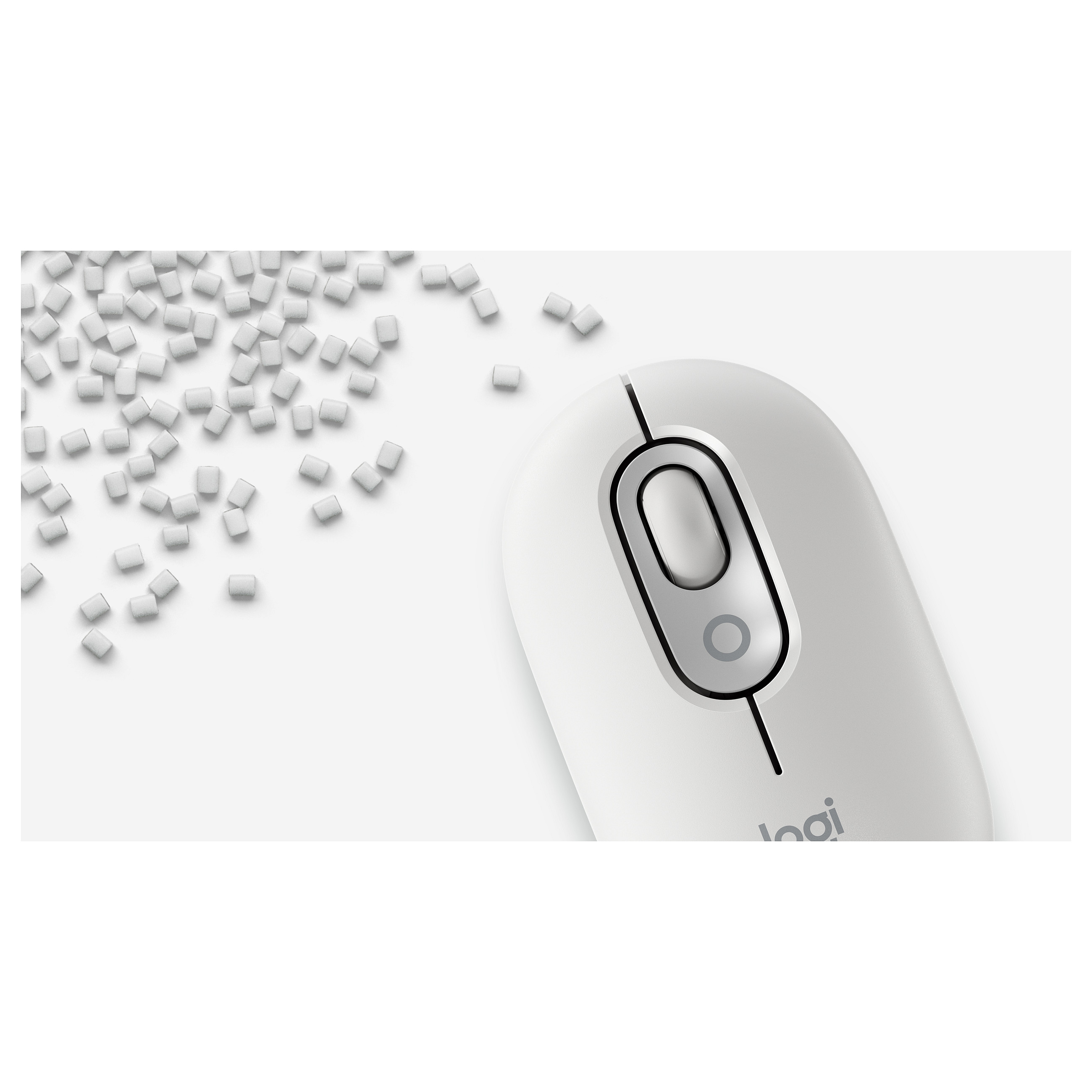 Maus Pa Kabllo Logitech POP with Emoji – Bardhë thumbnail 6