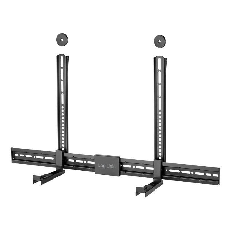 Mbajtëse për Soundbar LogiLink, Gjerësi e Rregullueshme 86–155 mm – Zezë