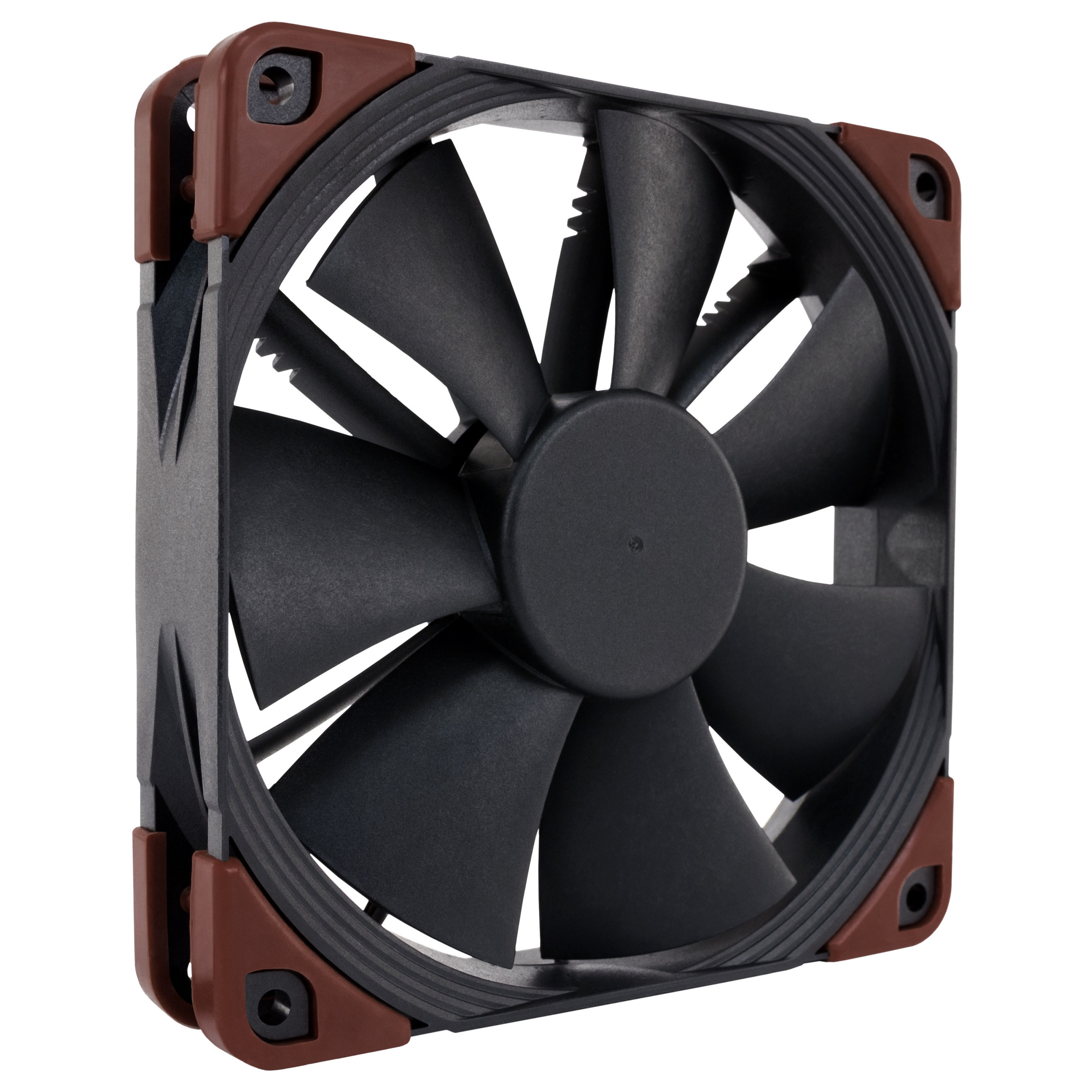 Ftohës për Kasë Noctua NF-F12 industrialPPC-2000 / IP67 / 120mm / 2000 RPM / PWM – Zezë/Kafe