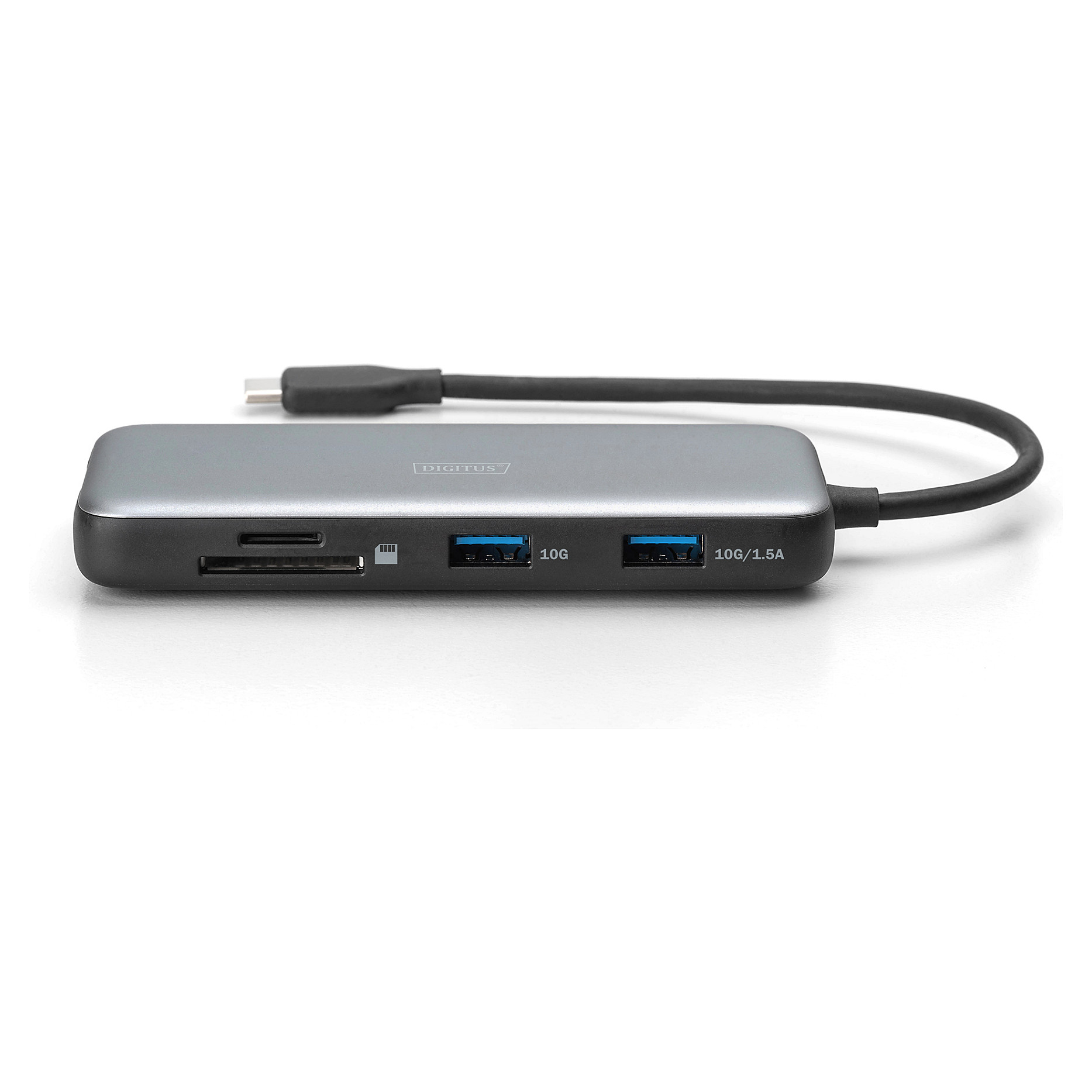 Docking Station Digitus / 1xHDMI / 2xUSB-A / 1xUSB-C / 1xDisplayPort / SD + MicroSD - Argjend thumbnail 4
