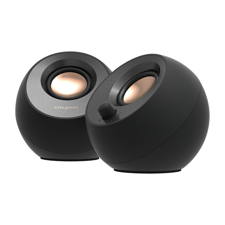 Altoparlantë Creative Labs Pebble V3, 2.0, 8W RMS, 16W Peak, Bluetooth 5.0, USB-C, AUX - Zezë 3