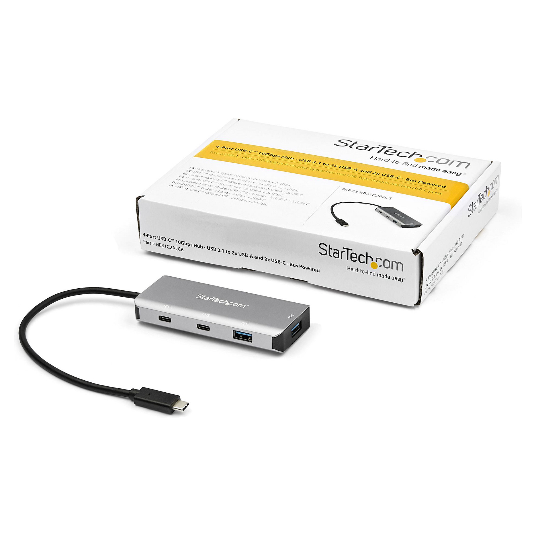 Hub StarTech.com HB31C2A2CB 4-Port USB-C 10Gbps / 2x USB-A / 2x USB-C / Bus-Powered – Hiri 6