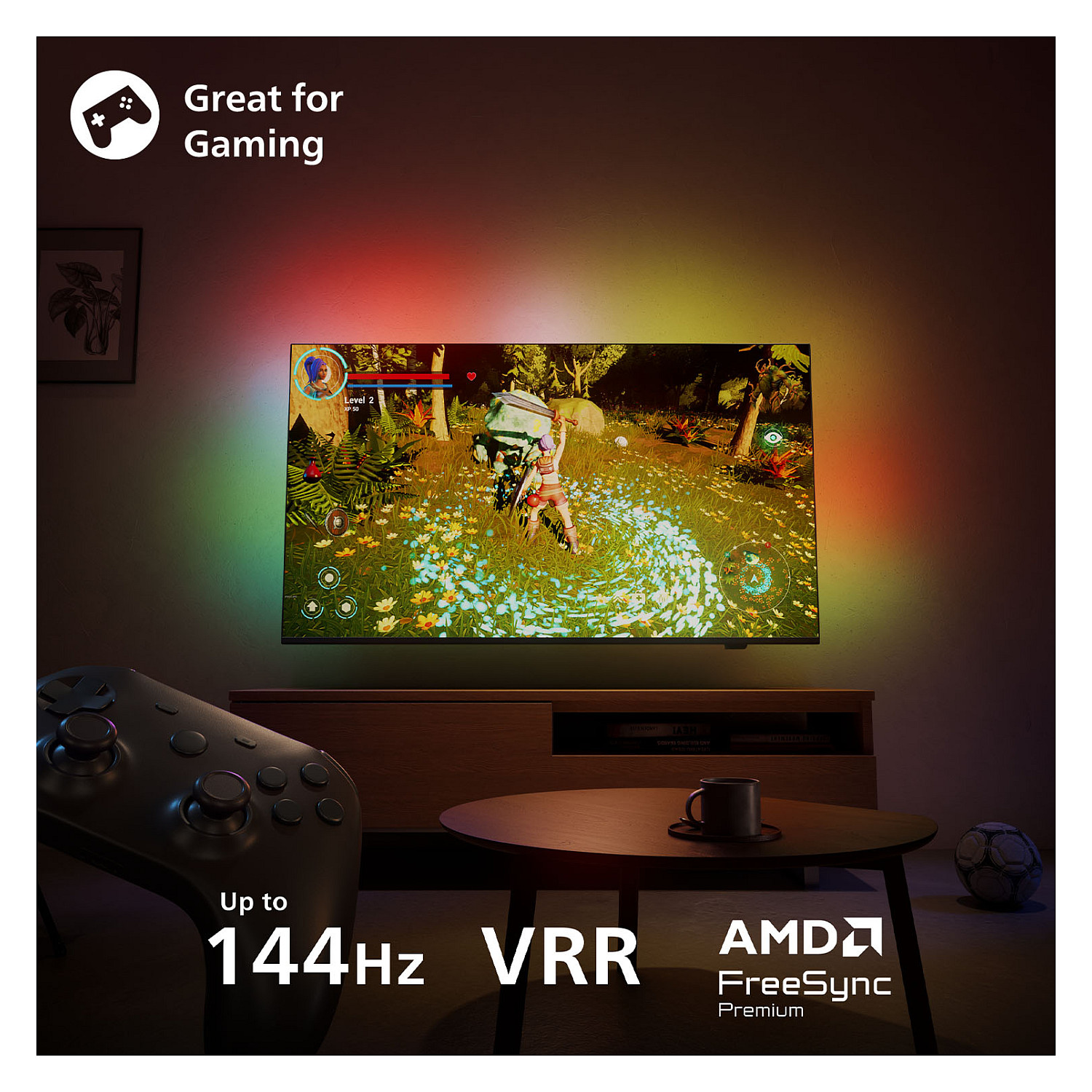 Smart TV Philips 65MLED910/12 / 65"/ 4K Ultra HD / QD-Mini LED / 144Hz / HDMI+USB - Zezë 10