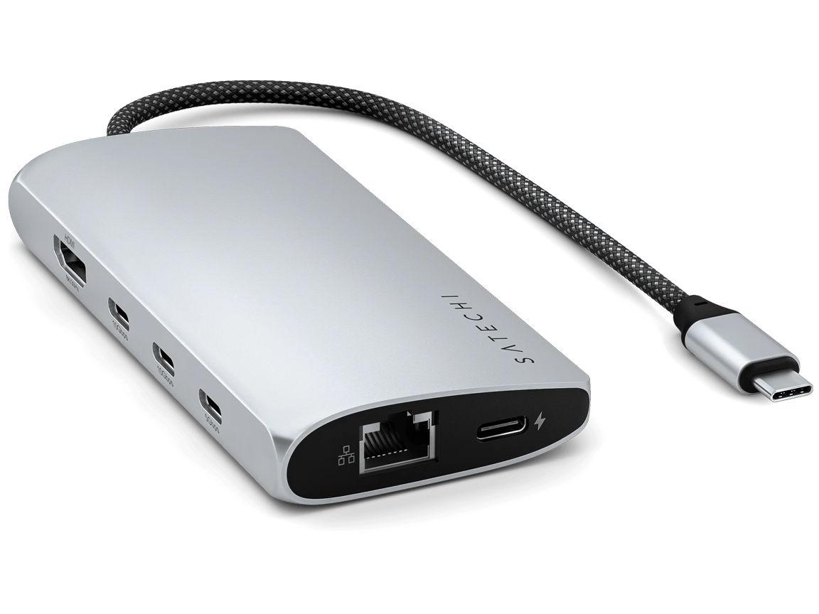 Hub Satechi ST-P8KES / 4x USB-C / 1x HDMI 8K / Ethernet / SD / 1x USB-C 85W – Argjendi 4