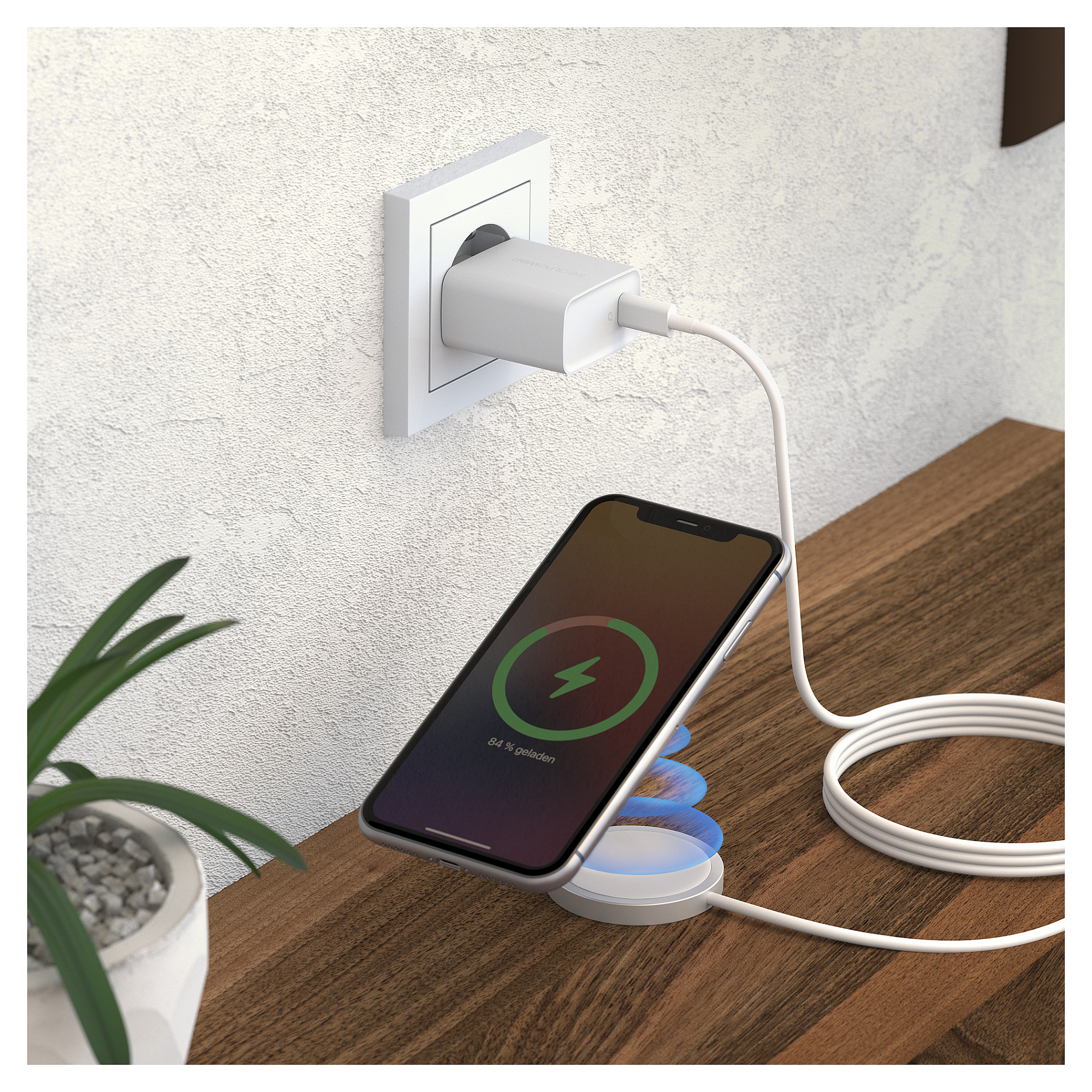 Karikues RealPower PC-MagSet / 20W / USB-C / PD / Karikim Wireless – Bardhë 6