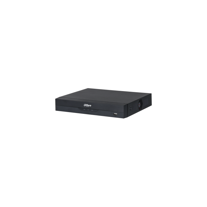 NVR Dahua Technology WizSense NVR4104HS-P-EI, 4 kanale IP, 4 porta PoE, dalje HDMI 4K UHD, H.265+, inteligjencë artificiale, 1 × SATA deri në 16TB, HDMI, VGA, LAN 10/100 Mbps - Zezë