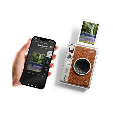 Kamerë Instant Fujifilm instax mini Evo / Hybrid / 28mm F2 / LCD 3" / Bluetooth / 100 Printime - Kafe/Argjend 5