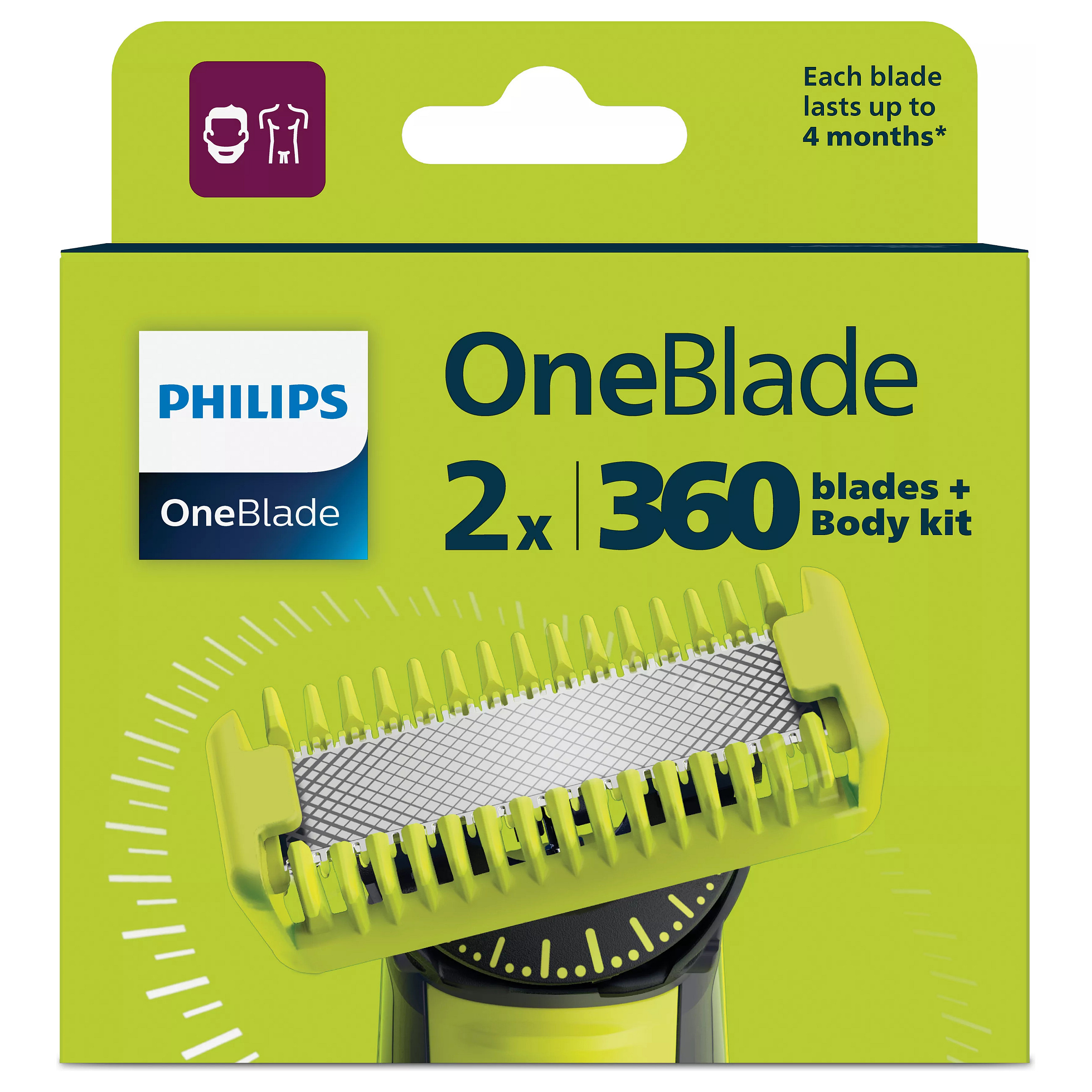 AKSESORE PER MAKINE RROJE PHILIPS ONE BLADE QP624/50 4