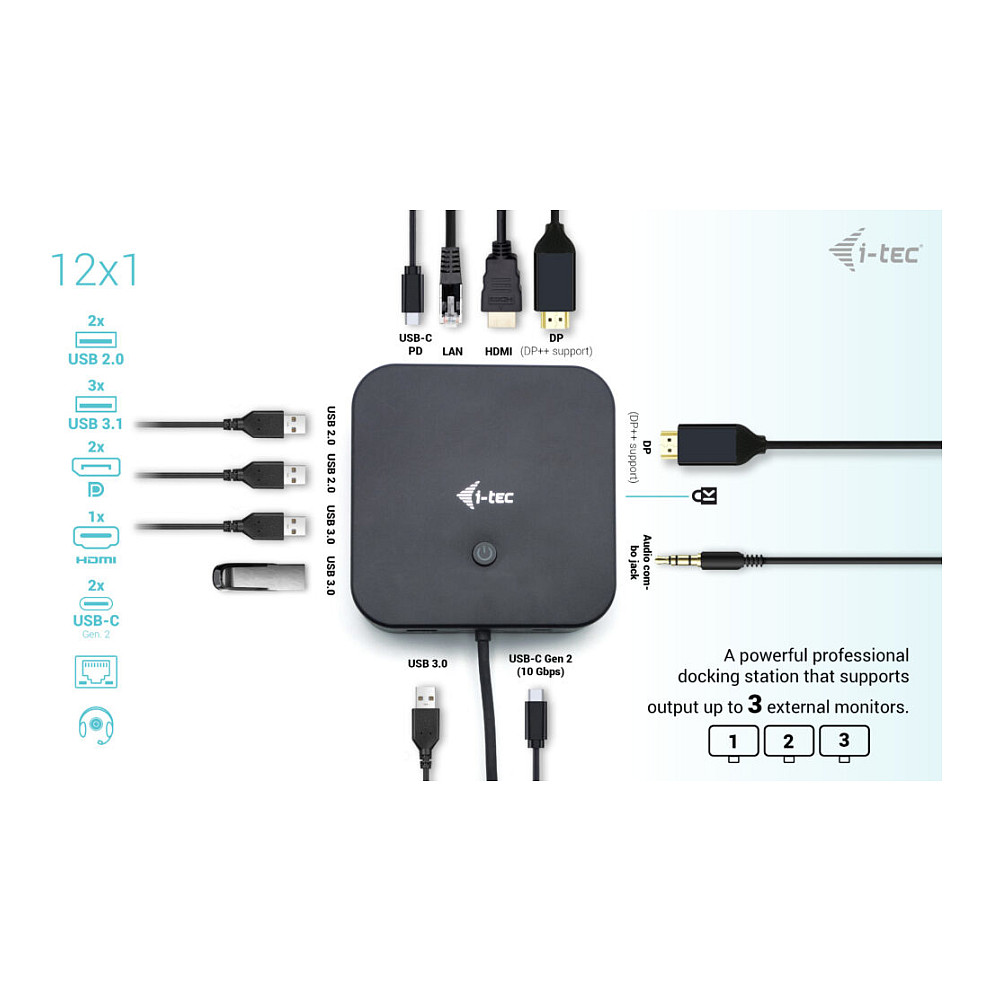 Docking Station D I-TEC USB-C, Thunderbolt 3, USB4 thumbnail 5