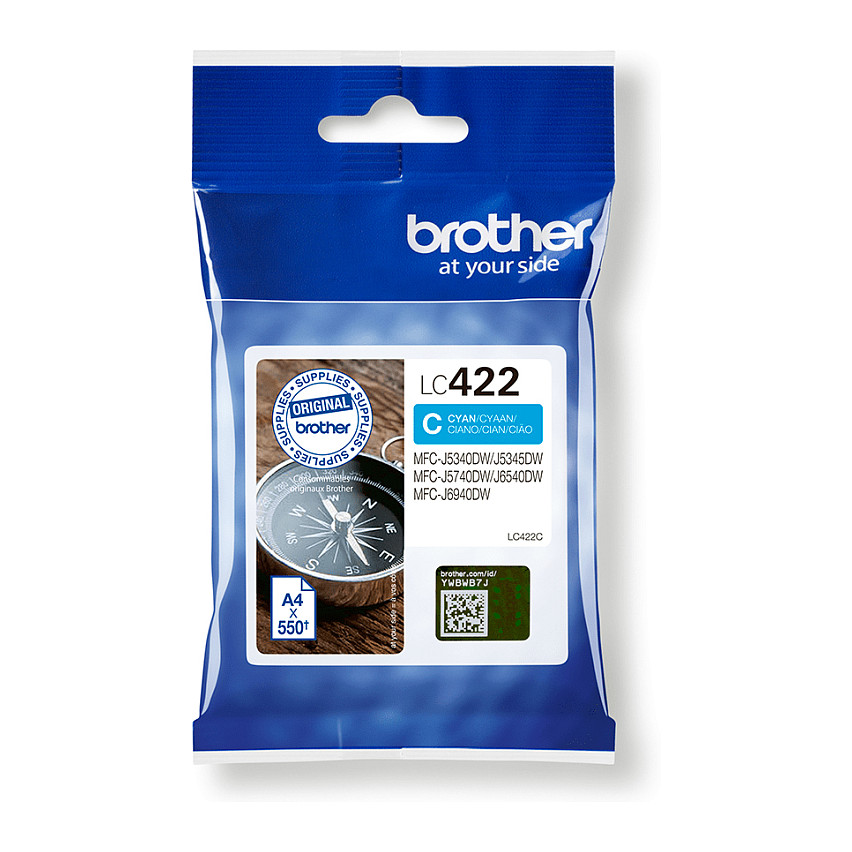 Ink Brother LC422C, 550 faqe - Blu