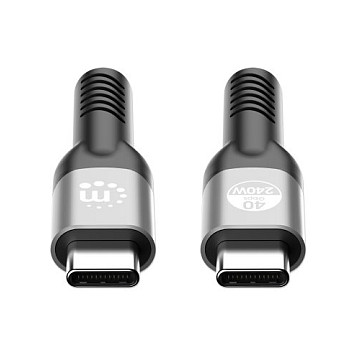 Kabllo USB Manhattan 356374, USB-C në USB-C, 1 m, USB4 Gen 3x2, 40 Gbps, 8K 60Hz, PD 240 W – Zezë 3