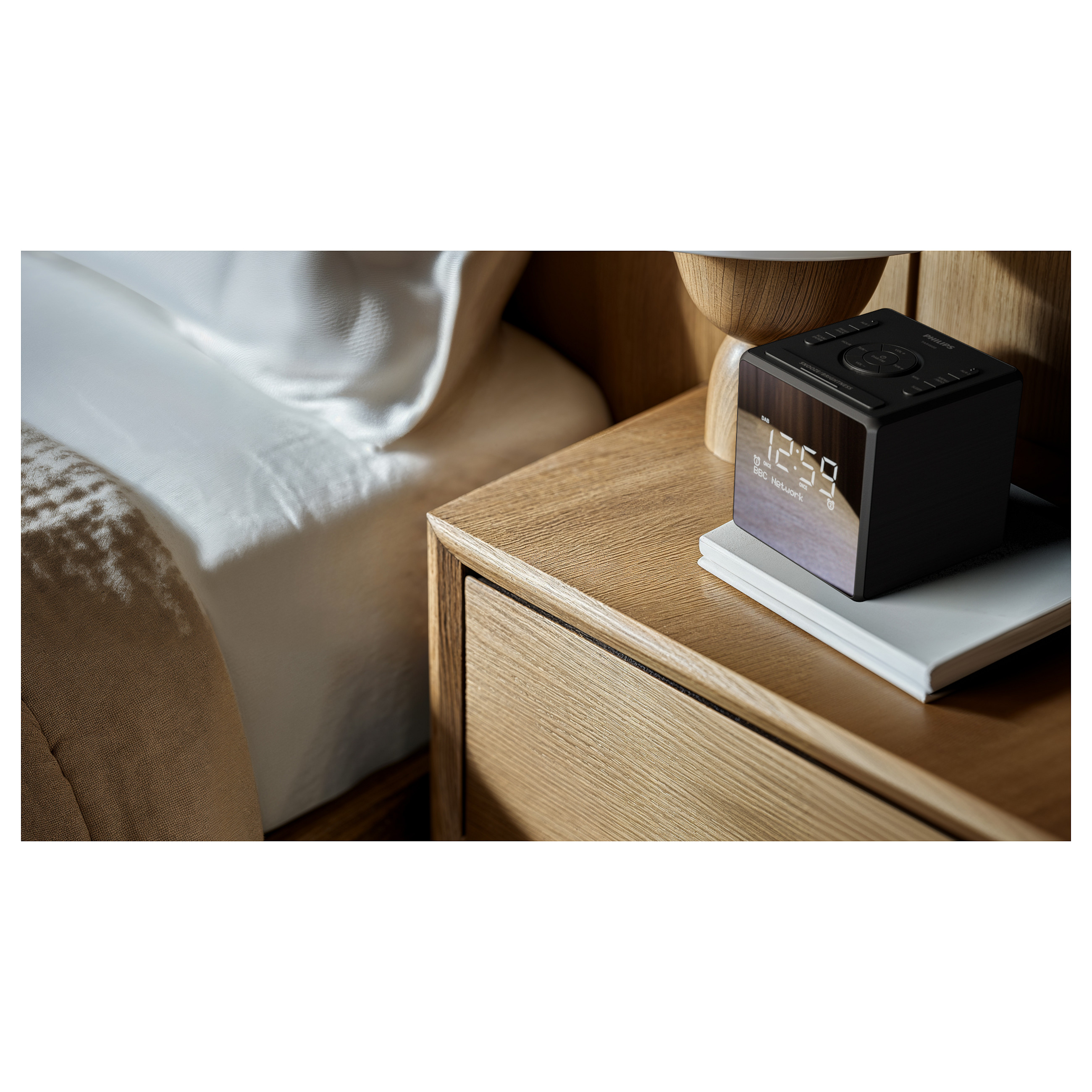 Radio me Orë Philips TAR4600/10, DAB+, FM, Alarm i Dyfishtë, Ekran LCD, USB-C - Zezë 8