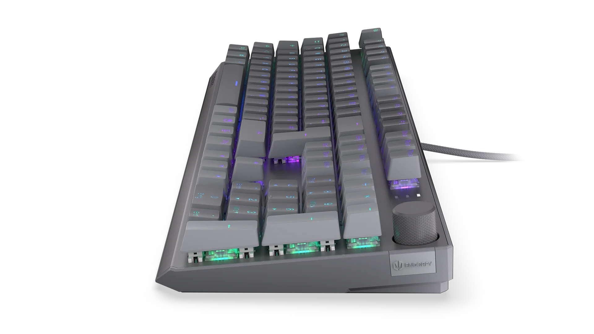 Tastierë Gaming ENDORFY Thock V2 / Wired / DE / Mekanike / Red Switches / ARGB / 104 Taste - Gri 3