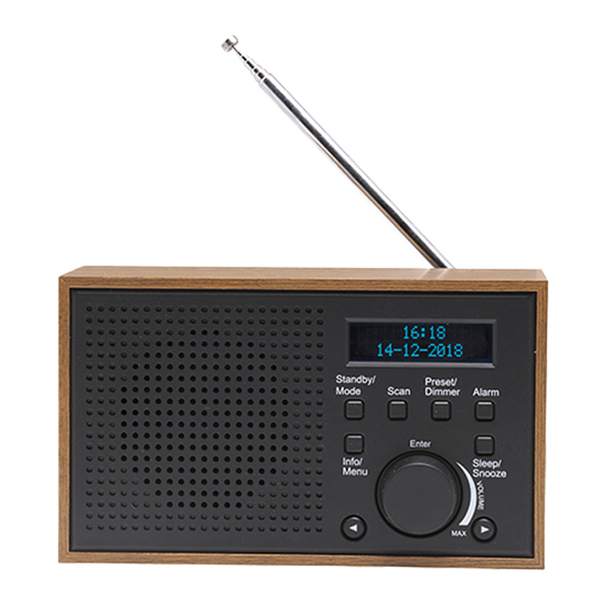Radio DAB+ Denver DAB-46, FM, 2 W, Ekran LCD, Antenë Teleskopike – Gri e errët 2