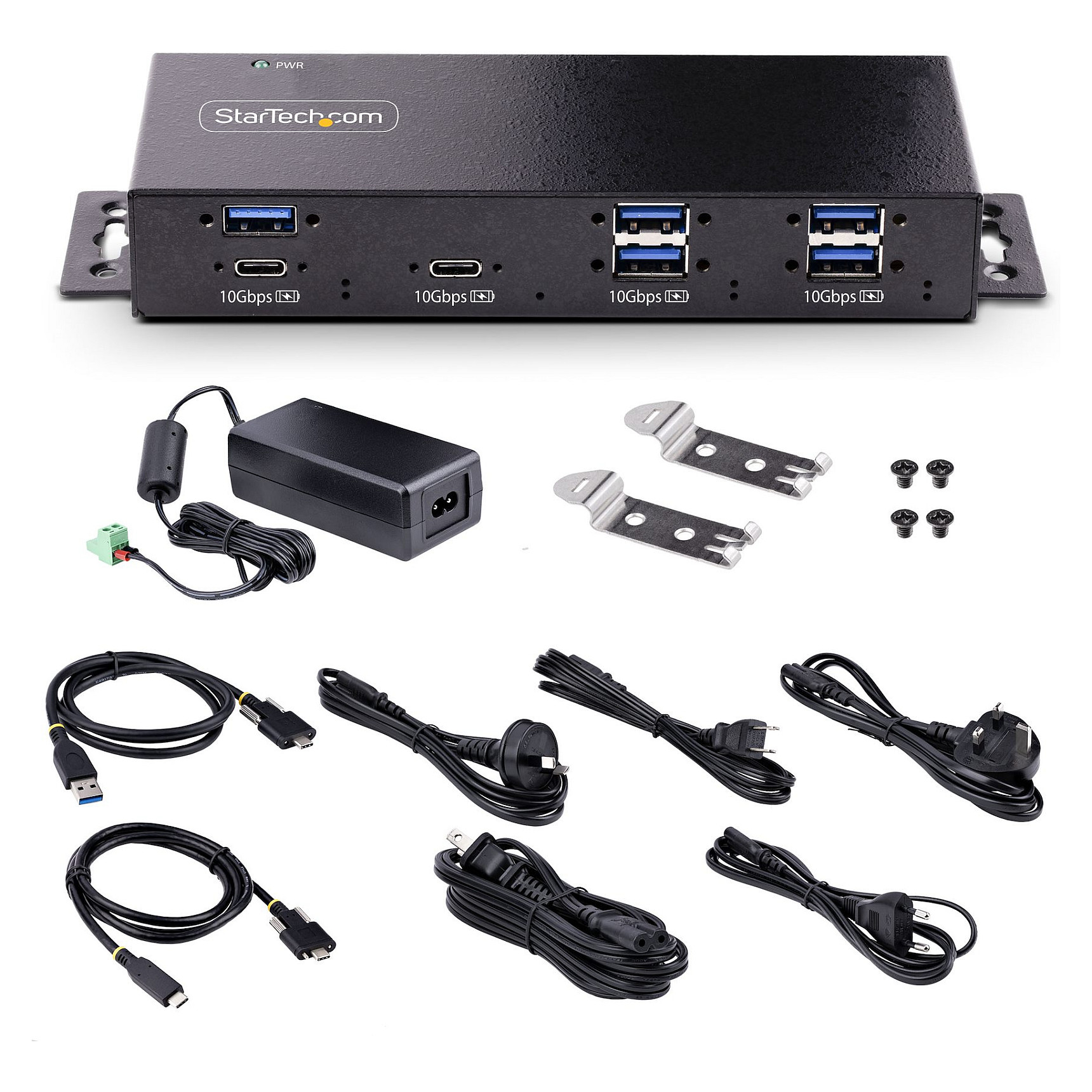 Hub StarTech.com HB31C5A2CSC Industrial 7-Port USB-C 10Gbps / 5x USB-A / 2x USB-C – Zezë 8