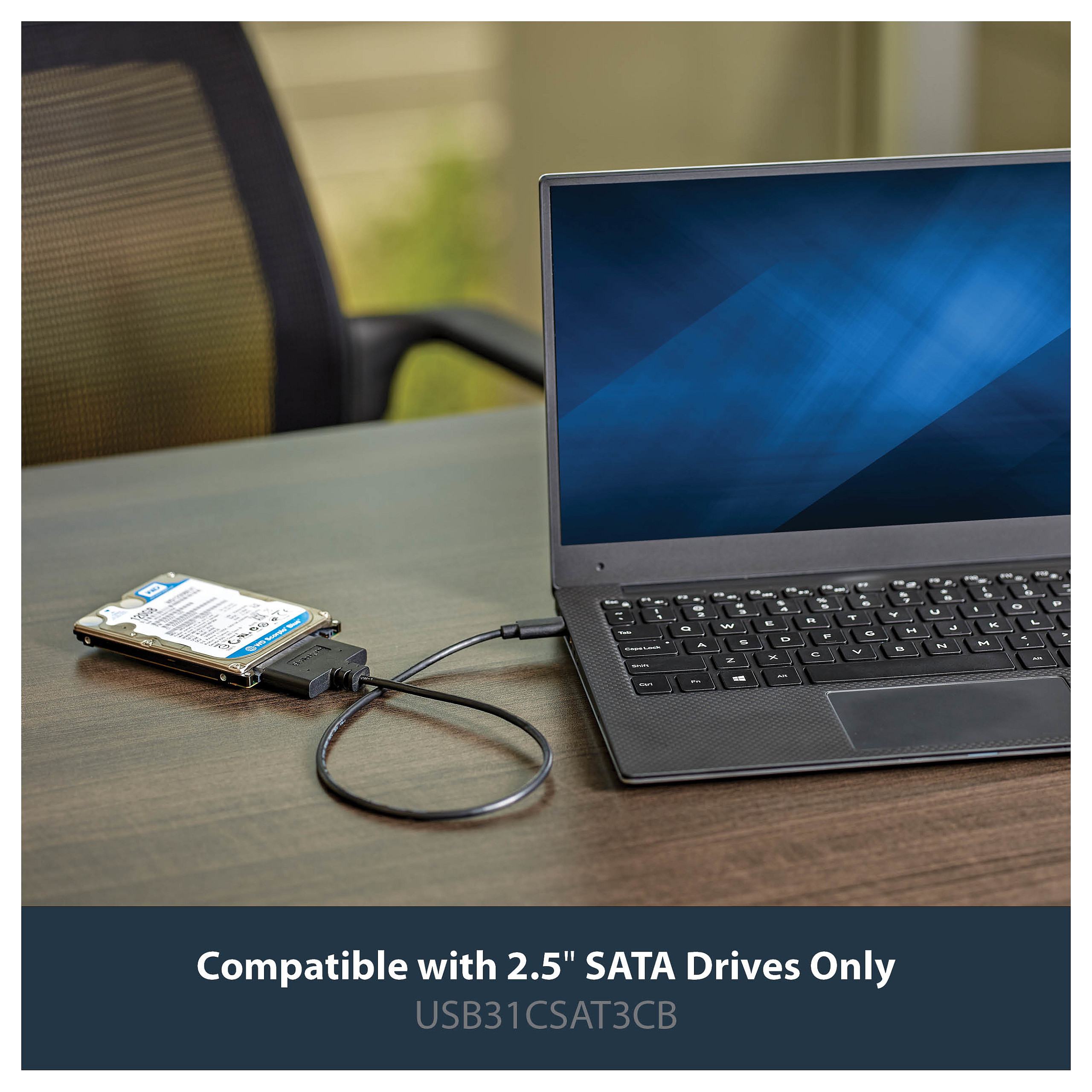 Adapter StarTech.com USB31CSAT3CB, USB 3.2 Gen 2, USB-C në SATA, për SSD/HDD 2,5", 10Gbps, 0,5m - Zezë 6