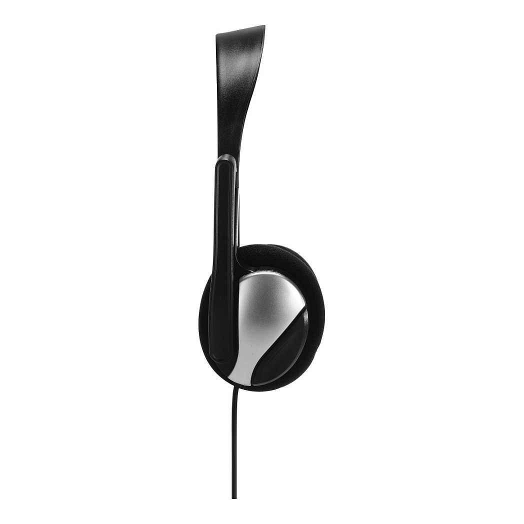Kufje me kabllo Hama HS-P100 / On-Ear / 2x 3.5mm / Stereo / 40mm / 20-20000Hz / Mikrofon Boom / 2m - Zezë/Argjend 3