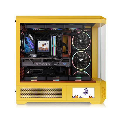 Kasë Midi Thermaltake View 600 TG - Verdhë thumbnail 2