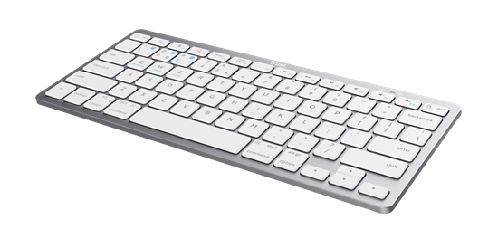 Tastierë pa Kabllo Bluetooth Trust Wireless – Argjend thumbnail 3