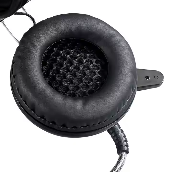 Kufje Gaming YORO Stereo F15 / USB / LED / Over-Ear / E zezë 4