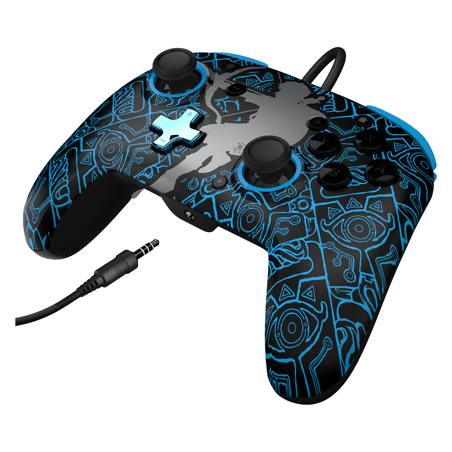 Kontroller Nintendo PDP Rematch GLOW Sheikah Shoot Switch - Blu 8