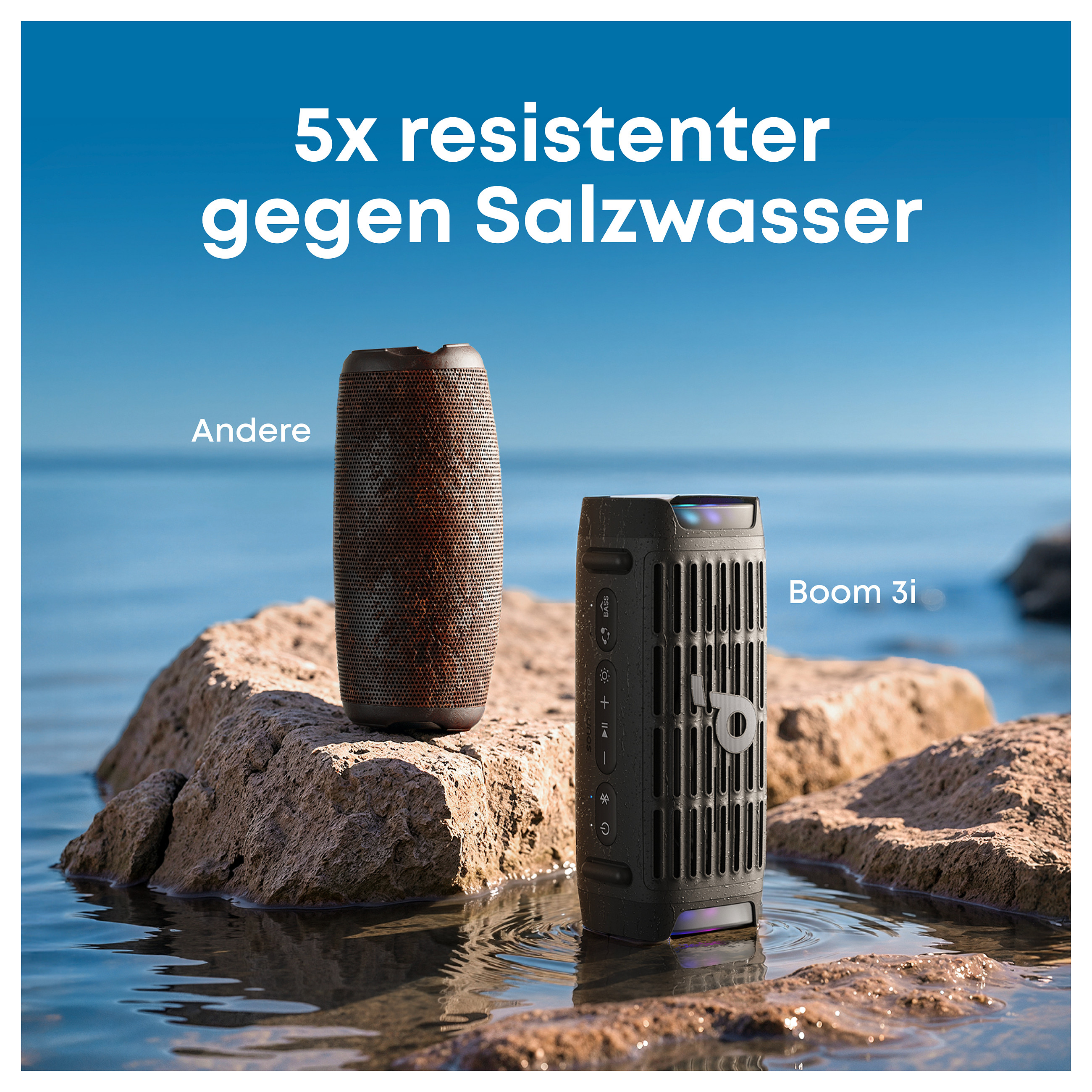 Altoparlant Anker Soundcore Boom 3i, 50W, Bluetooth 5.3, IP68, TWS, RGB - Zezë 5