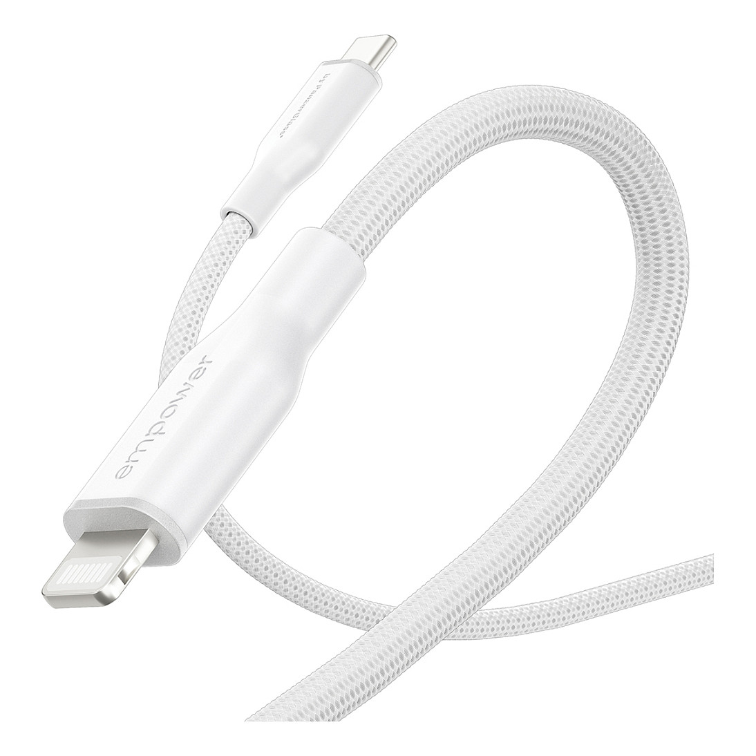 Kabllo empower by PanzerGlass Racing, EM41725, USB-C në Lightning, USB 2.0, 60W, 1.2 m -Bardhë 6