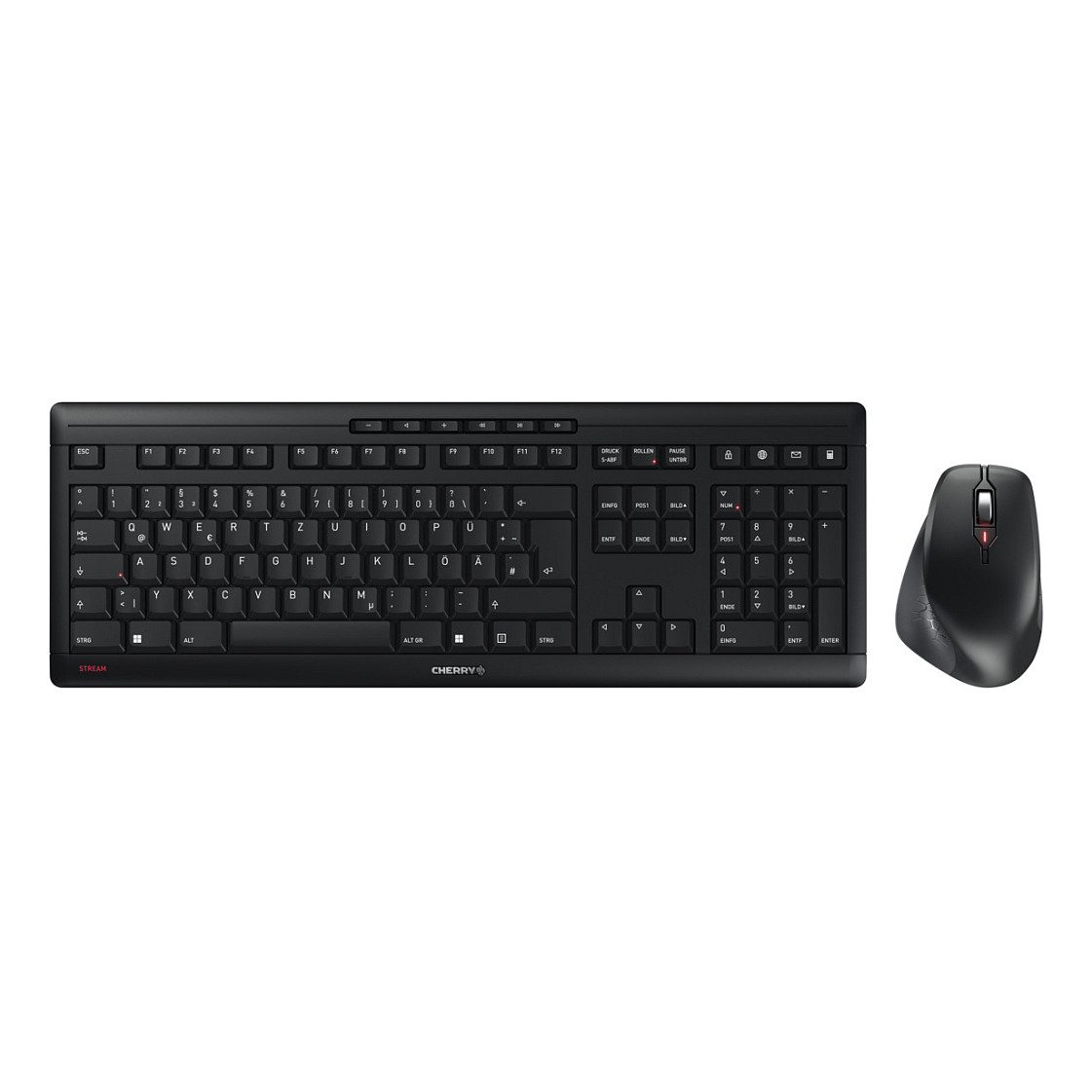 Combo (Tastierë & Maus) Cherry Desktop STREAM COMFORT Wireless [DE] e zezë