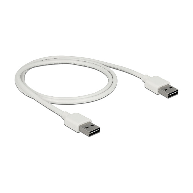 Kabllo USB DeLOCK 85193, USB 2.0, USB-A në USB-A, 1 m - Bardhë