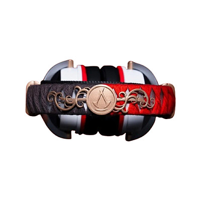 Kufje gaming  Lexip x Ubisoft Assassin’s Creed Shadows, Bluetooth 5.4, 2.4 GHz me dongle USB, lidhje 3.5 mm, altoparlantë 50 mm, mikrofon i shkëputshëm, ndriçim LED - Shumëngjyrëshe 3