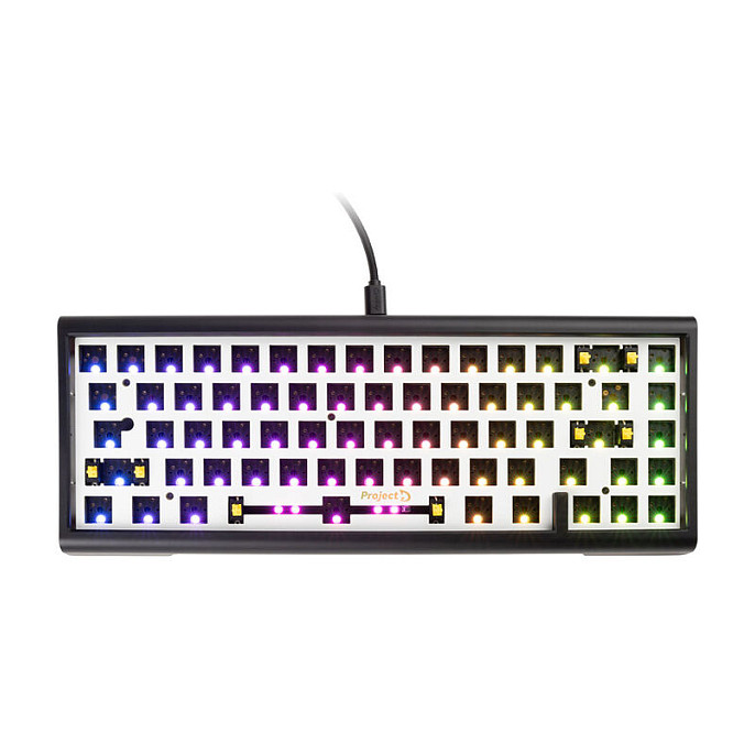 Tastierë Gaming Ducky Tinker65 Barebone 65% / Mekanike / Hot-Swap / Gasket Mount / RGB / USB-C / 1000Hz - Zezë 2