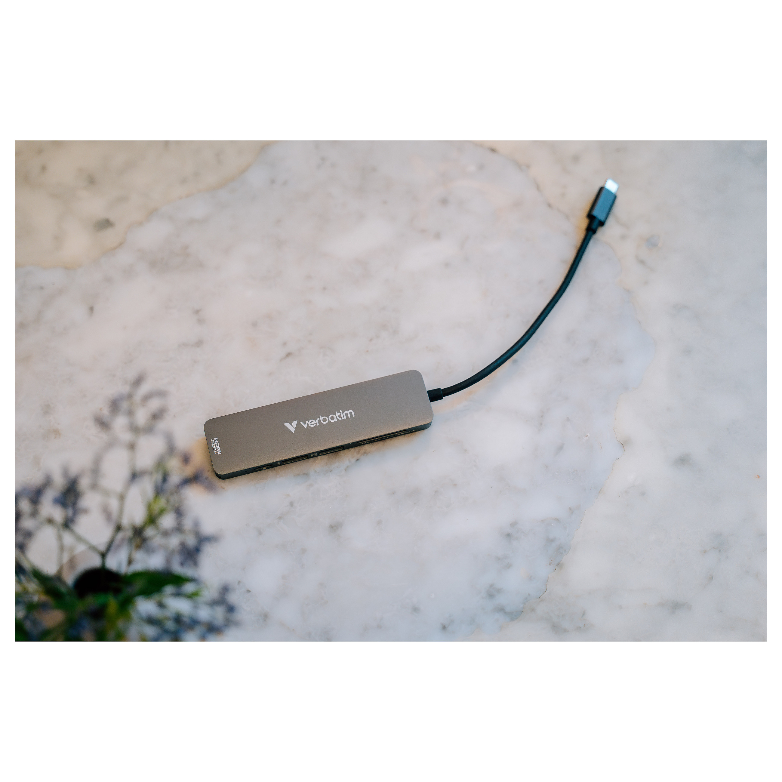 Hub USB-C Verbatim 32156, 6 Porta, HDMI 4K 30Hz, USB-A 3.2 Gen 1, USB-A 2.0, USB-C PD 100W, SD, microSD – Gri 6